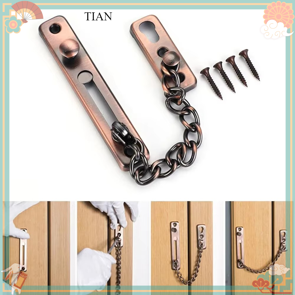 Security Chain Door - Door Chain with Lock Door Lock
