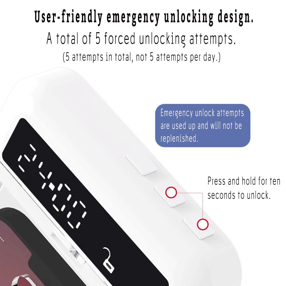 Portable Phone Lock Box with T - Medicine Cabinet Lock 评论和价格