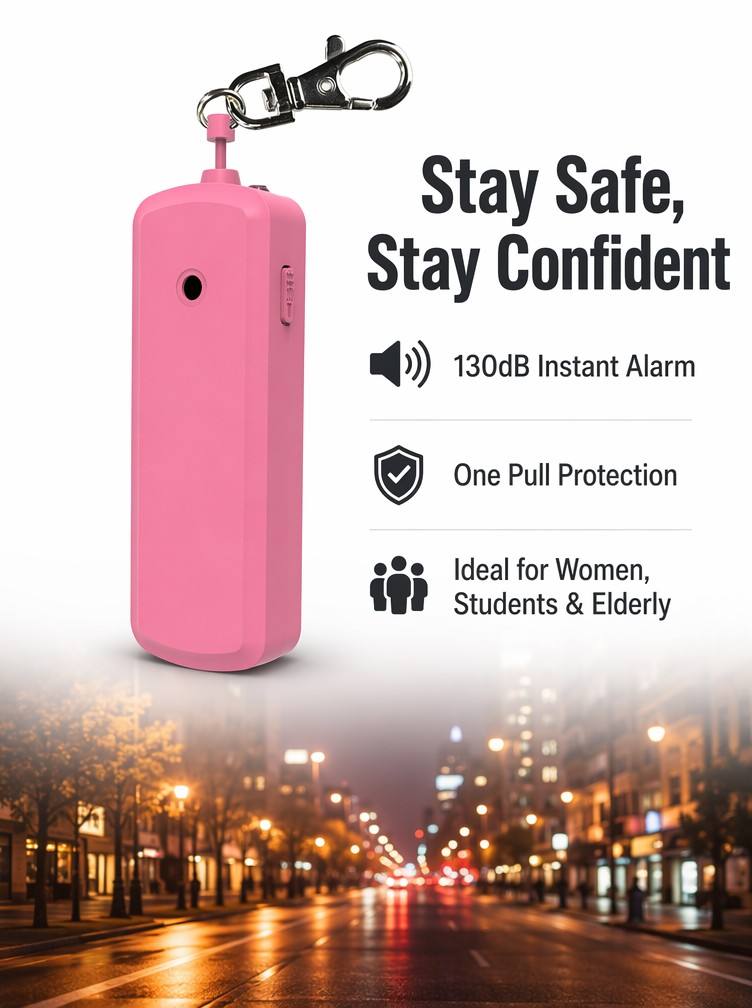 Portable 130dB Anti Wolf Alarm - Personal Alarm Keychain 评论和价格