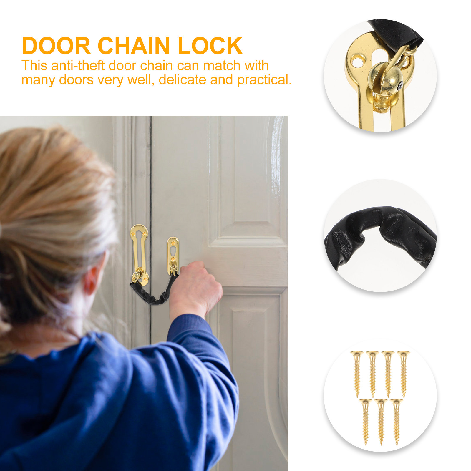 Stainless Steel Door Chain Loc - Security Chain Door 评论和价格